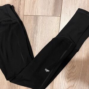 ALO Yoga Women’s Alosoft lounge leggings black extra small $114 XS